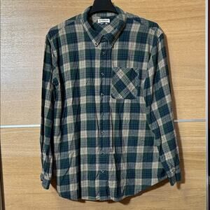 Magellan Canyon Creek men’s Sz 3XL Classic Fit Plaid Flannel Shirt - Green & Tan